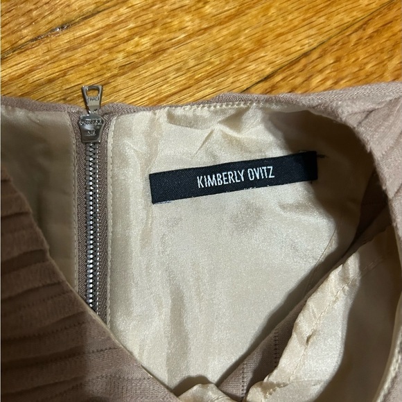 Kimberly Ovitz Women’s Nude Color Wool Blend Bodycon Long Sleeve Size 6 USA - Picture 3 of 10